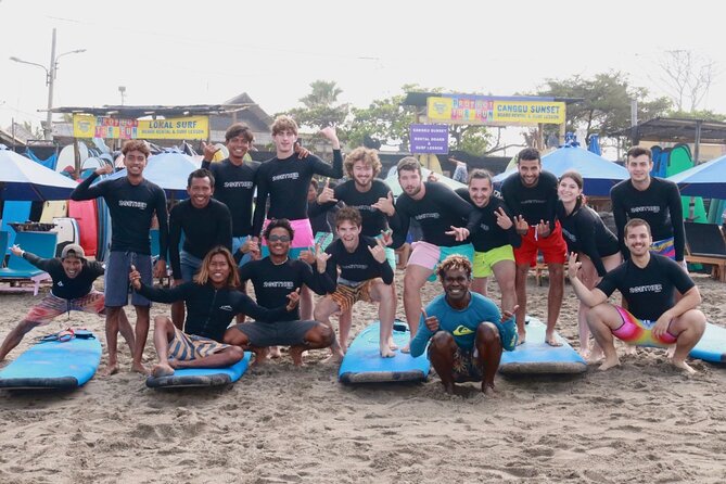 90 Minutes Surfing Lesson in Canggu - The included board, lycra, water, and zinc