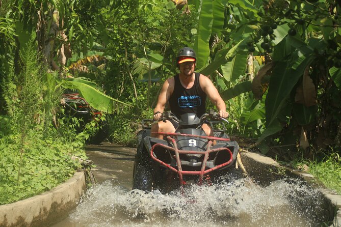 ATV Quad Bike Through Tunnel and Waterfall - Lunch and the useful cleanup stop