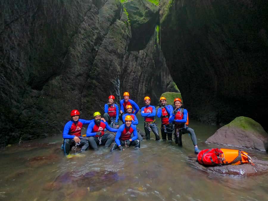 Bali: Aling Canyon Canyoning Tour - The bat cave and the wilder stretches