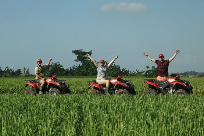 Bali ATV Ride Ubud Waterfall,RiceField,River,Kingkong-Temple cave - The Ganesha statues and Kingkong Cave