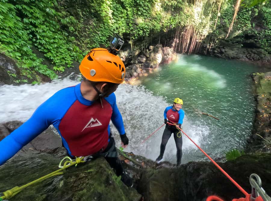 Bali: Canyoning Adventure in Sambangan Canyon - Jumps and slides into deep pools