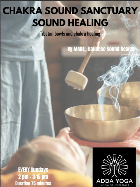Bali: Chakras sound sanctuary | Sound healing ADDA YOGA - What to wear and what to bring