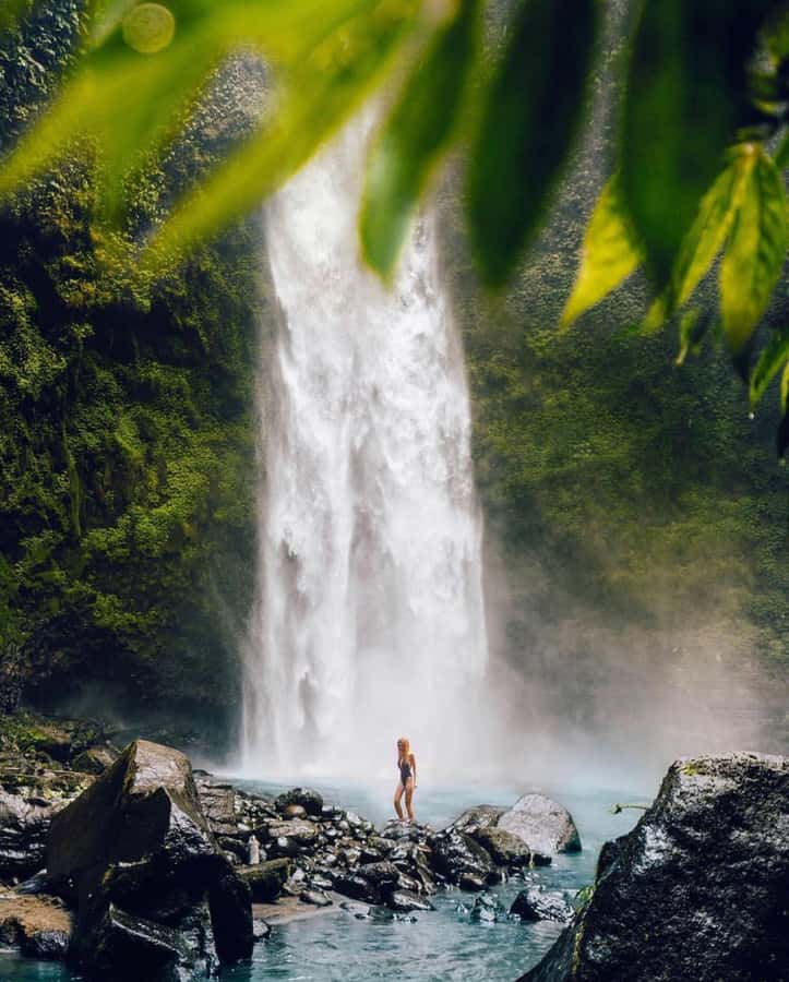 Bali: Discover Jungle Waterfalls and Rice Terraces - Leke Leke Waterfall: a gentler jungle scene