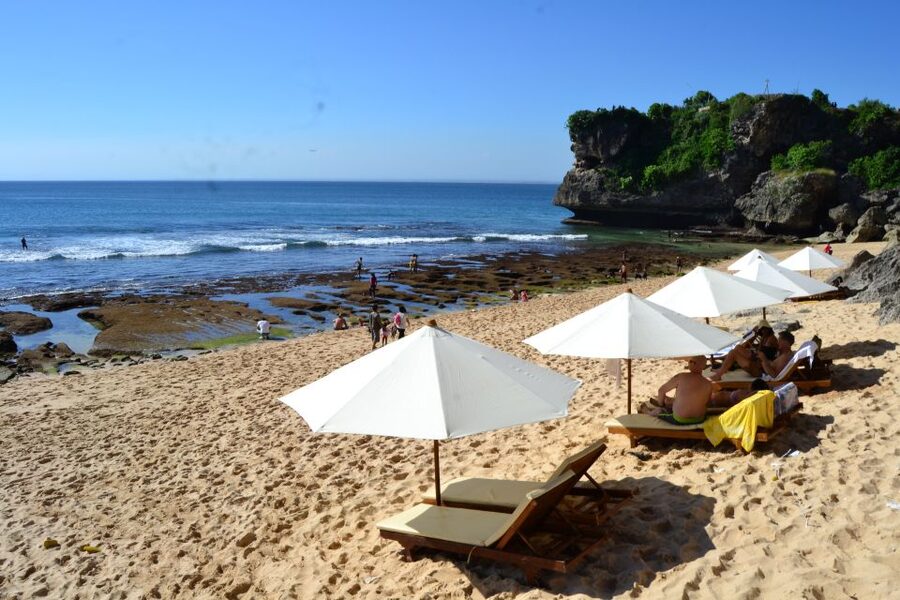 Bali: Full-Day Private White Sand Beaches and Sunset Tour - Padang Padang, the most distinctive beach stop