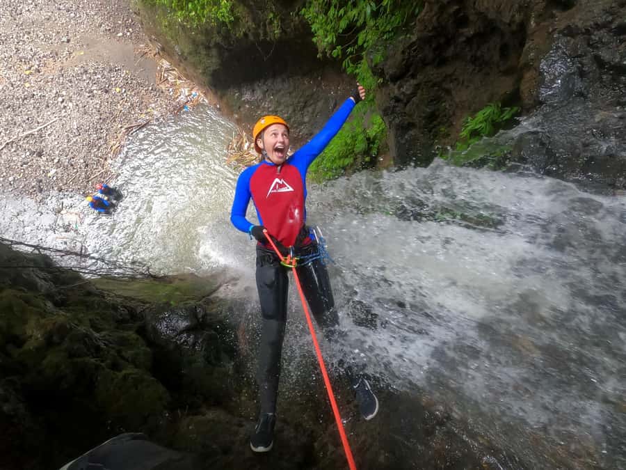 Bali: Gitgit Canyon Canyoning Trip with Breakfast and Lunch - Lunch, showers, and your action footage