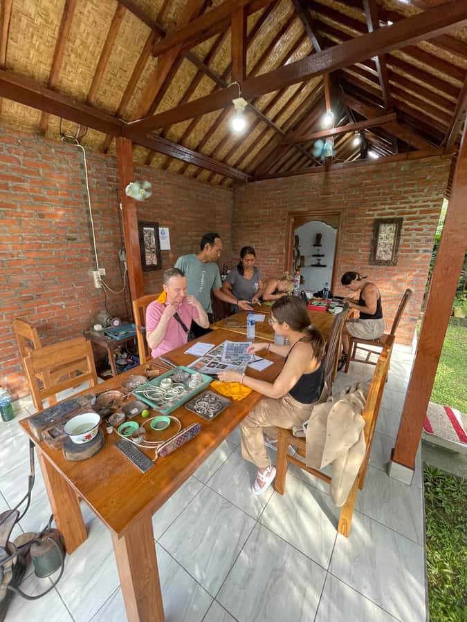Bali Jewelery Silver Making class with Own Design - The coffee plantation stop on the way back