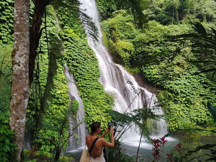 Bali: Lake Temple, Jatiluwih Rice Terrace & Waterfall Tour - Banyumala Waterfall, the day’s main active stop