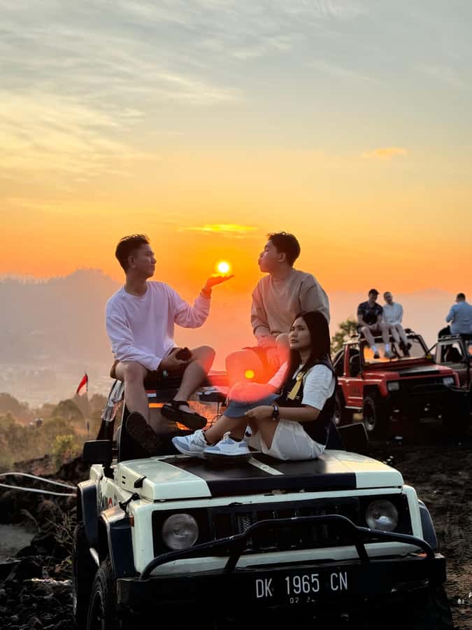 Bali: Mount batur jeep sunrise & natural hot springs - The pre-dawn pickup and ride up Mount Batur