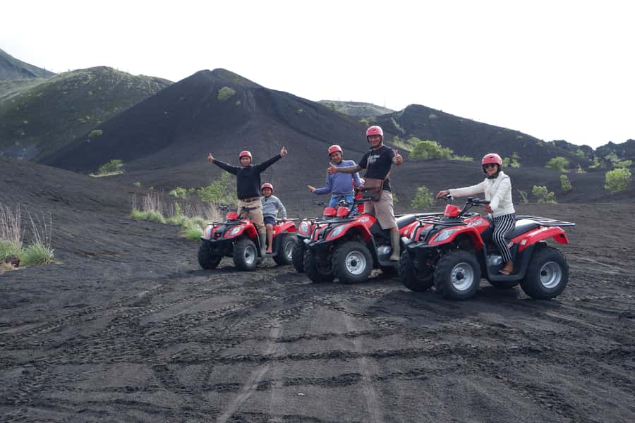 Bali: Mount Batur Quad Bike Tour and Natural Hot Springs - Riding Mount Batur’s black volcanic ground