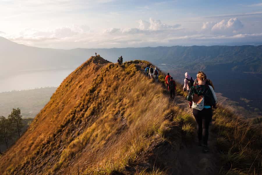 Bali: Mount Batur Sunrise Hike and Hidden Waterfall - Mount Batur before dawn, a real volcanic start