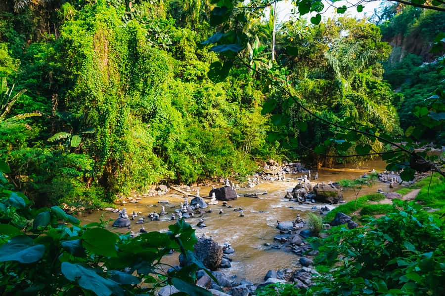 Bali: Mount Batur Sunrise Trek and White Water Rafting - Indonesian lunch and the ride back