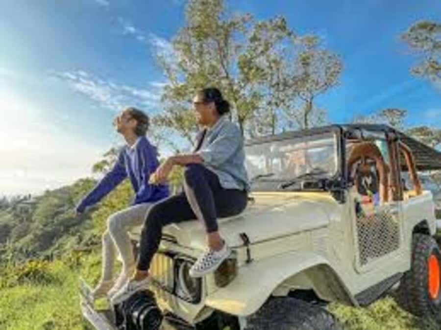 Bali: Mt Batur Jeep Sunrise & Taman Sari Waterfall Tour - More lava fields after the sun comes up