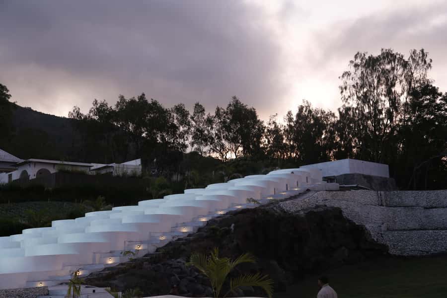 Bali: Natural Hot Spring in Pyramid Infinity Pools - The Hot Pyramid Jacuzzi and sacred geometry design