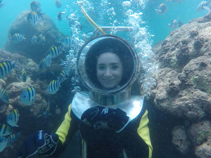 Bali: Nusa Dua Underwater Sea Walking Experience - From Nusa Dua beach to the three-minute pontoon ride