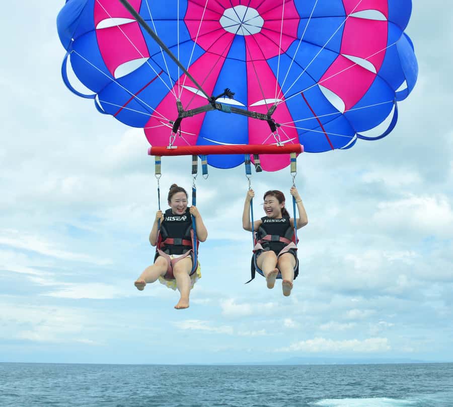 Bali: Nusa Dua Watersports Fun Package - Starting with parasailing above Nusa Dua
