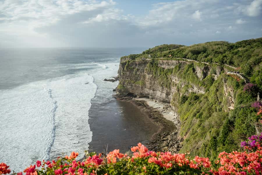 Bali: Padang Beach, Uluwatu Kecak Fire Dance, & Suluban Tour - Optional Jimbaran seafood by the water
