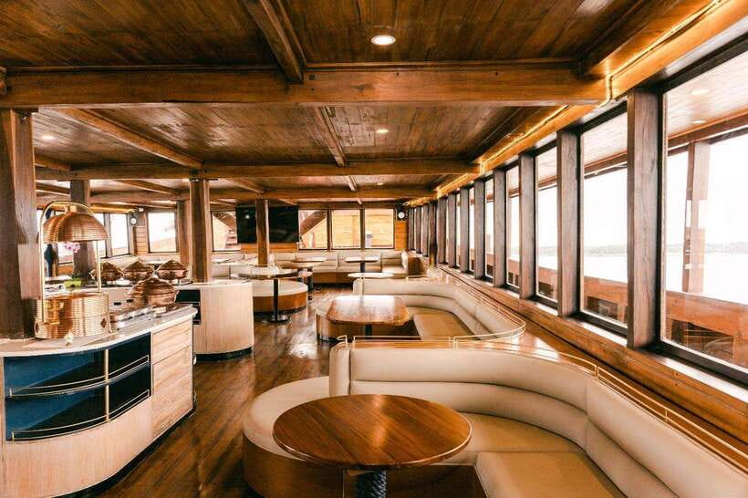 Bali Phinisi Cruise: Sunset Dinner with Live Music & Buffet - Four buffet counters and what dinner means