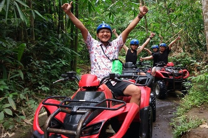 Bali Quad Bike Through Cave and Waterfall with Private Transfer - Solo quad or tandem bike?