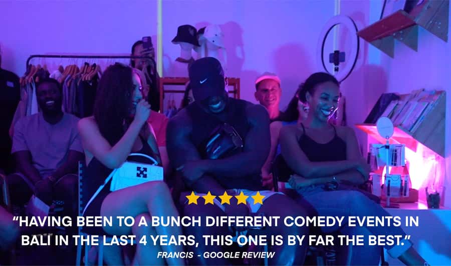 Bali's Secret Comedy Night Entry Ticket - A two-hour evening, from arrival to final laugh