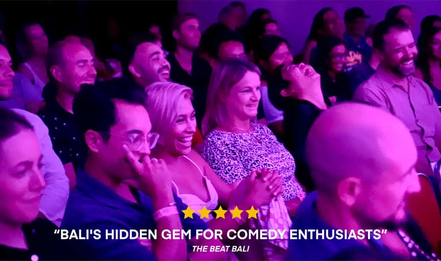 Bali's Secret Comedy Night Entry Ticket - Adult humor, filming, and audience rules