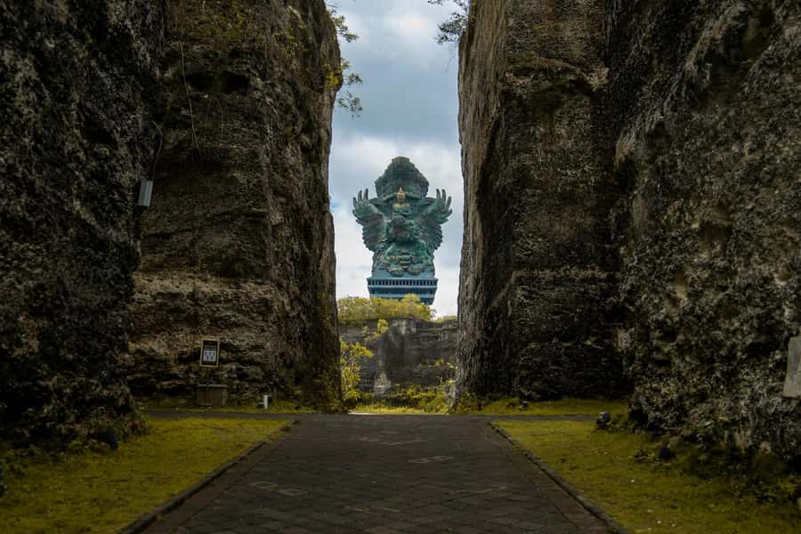 Bali's Triple Threat: Watersports - GWK Statue and Uluwatu - Uluwatu Temple above the Indian Ocean