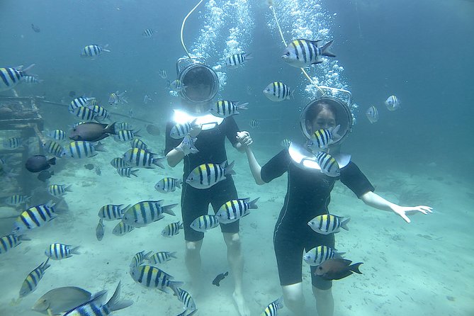 Bali Seawalker - Safety briefing, wetsuit, boots, and the helmet