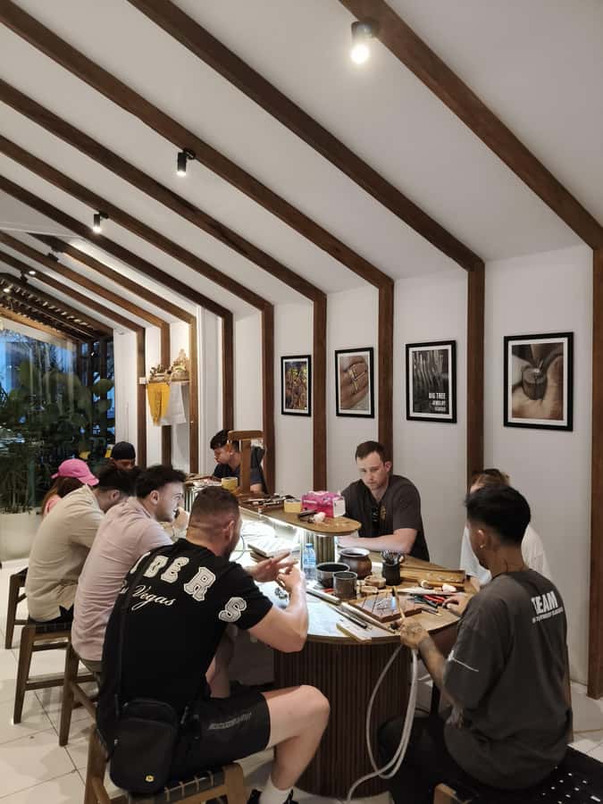 Bali: Seminyak Jewelry Making Class with Gold Plating Option - Stamping, hammering, and shaping the metal