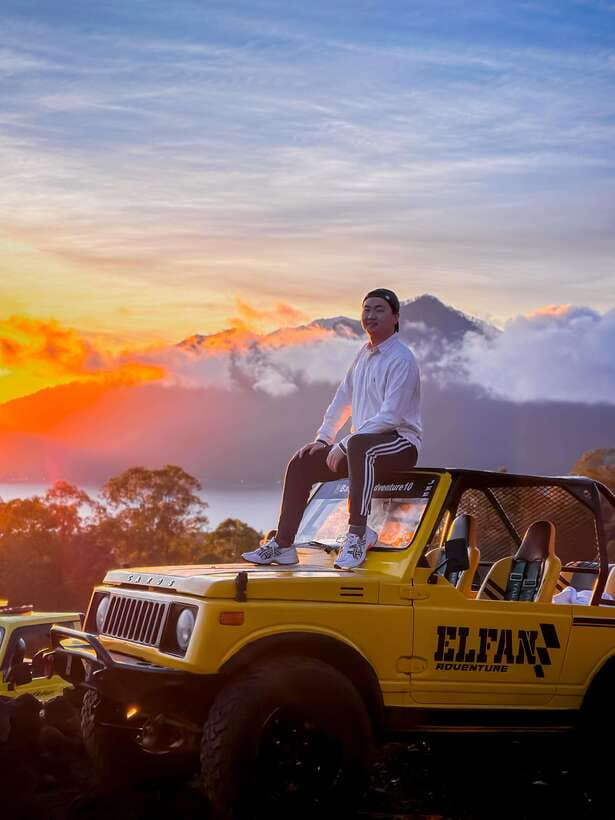 Bali: Shared Mount Batur Jeep Sunrise with Hot Springs - Exploring the black lava fields