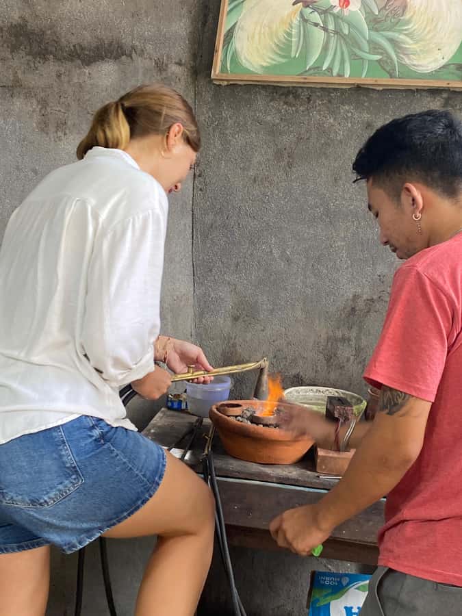 Bali: Sidemen silver class experience - Turning seven grams of silver into a keepsake