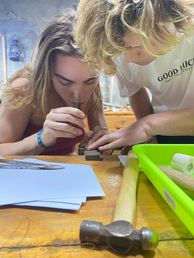 Bali: Sidemen silver class experience - A view beside the Sidemen workshop