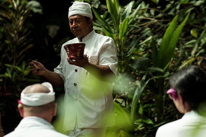 Bali Spiritual: Blessing Ceremony, Pristine Nature and Transfer - Starting with flowers, herbs, and Rindik music