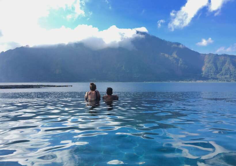 Bali: Sunset Mount Batur Jeep and Hot Spring All Inclusive - Black sand and the sunset stop