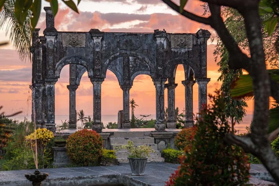 Bali: Tirta Gangga, Taman Ujung and Cepung Waterfall Trip - Sidemen Village gives the route a rural pause