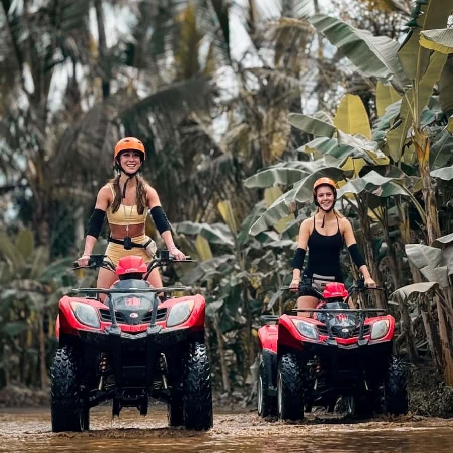 Bali: Ubud Gorilla Face ATV and Ayung Rafting Trip with Meal - Riding through Gorilla Face and Ubud’s muddy tracks