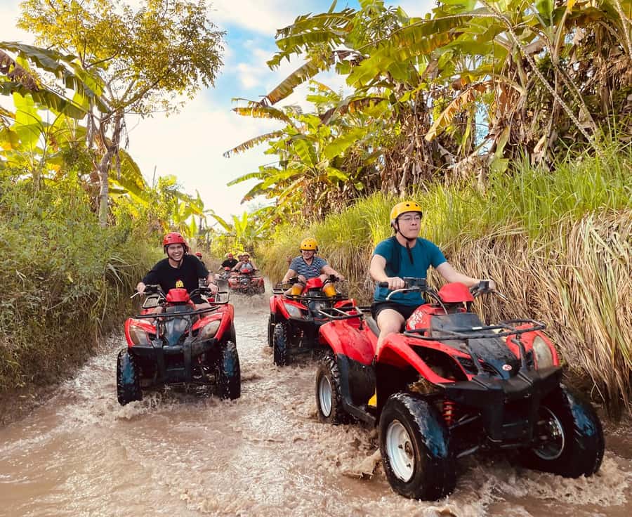 Bali: Ubud Gorilla Face ATV and Ayung Rafting Trip with Meal - Showers, fried rice, and the ride home
