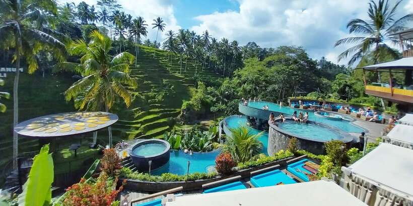 Bali: Ubud Waterfall, Village and Pool Club Day Trip - Four Bali sights in one carefully packed day