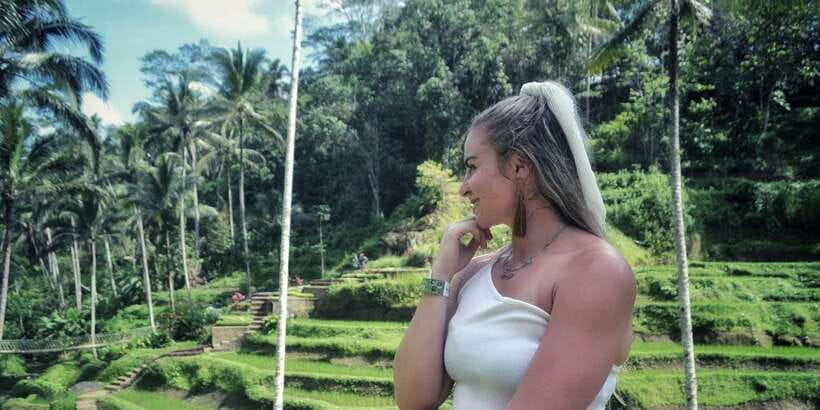 Bali: Ubud Waterfall, Village and Pool Club Day Trip - Tegenungan Waterfall, with two ways to see it