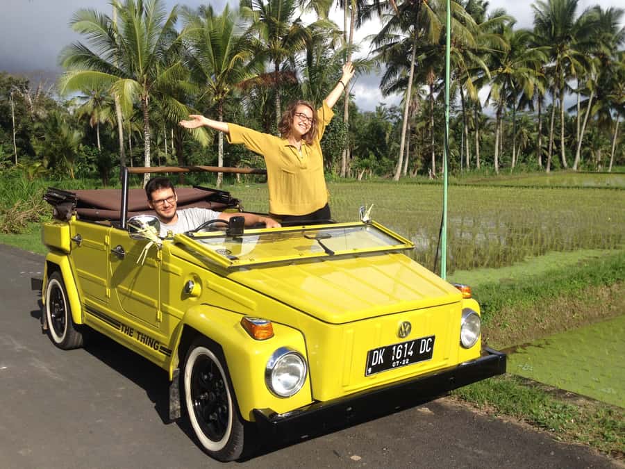 Bali: Vintage VW Jeep Countryside Safari - The 7:00 AM pickup and first ride