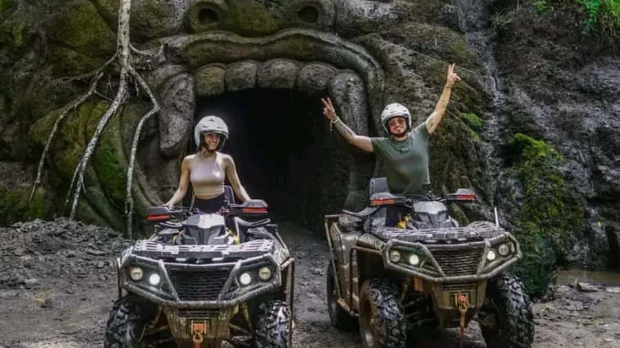 Bali: Waterfall Gorilla Cave ATV & Ubud Rafting Trip & Lunch - Two Ubud adventures packed into one day