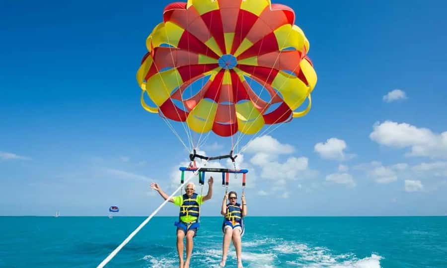 Bali: Watersport Tanjung Benoa Adventure Package - Parasailing gives you the widest view