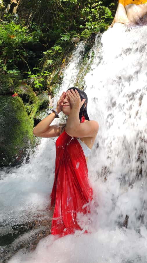 Balinese Purification at holy water temple with Local - Taking Part in the Holy Water Ritual