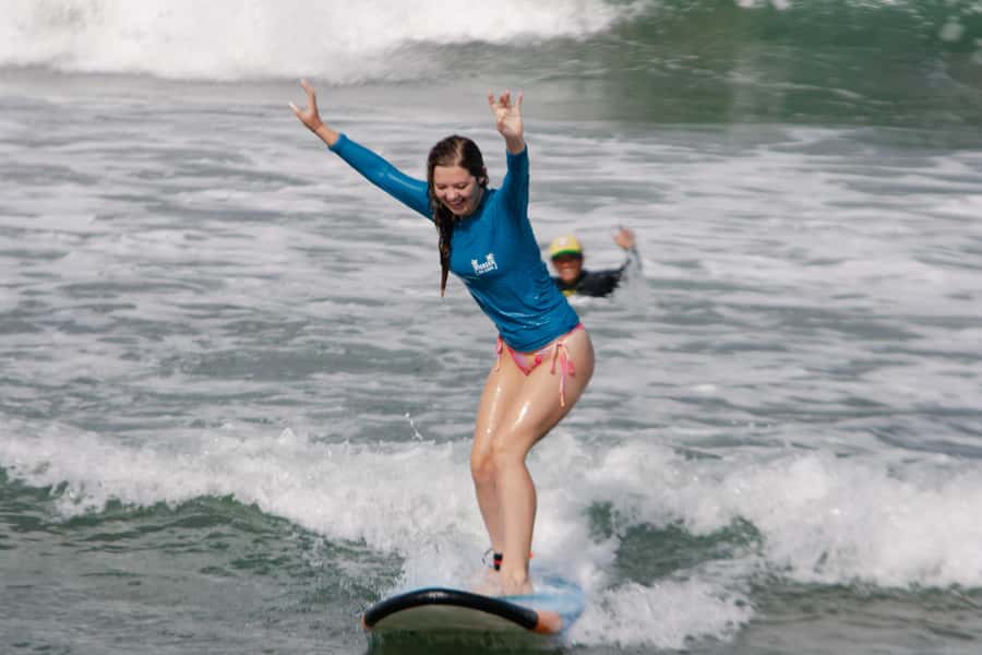 Beginner Surf Lessons in Canggu - Batu Bolong Beach is the usual starting point