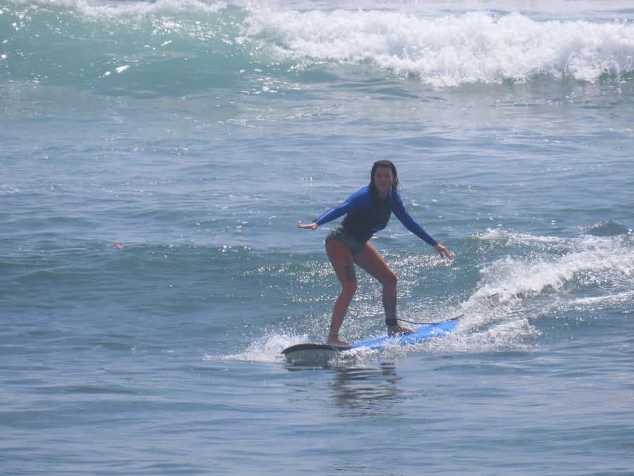 Canggu: 2-Hour Surf Class with a Professional Instructor - Paddling out and catching your first wave