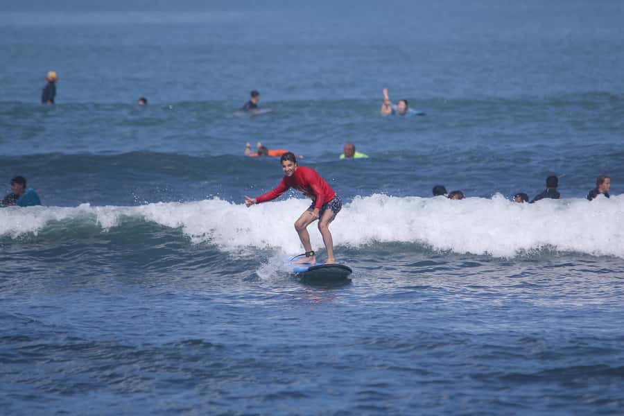 Canggu Surf Lesson - Meeting at Warung Bagus on Batu Bolong Beach