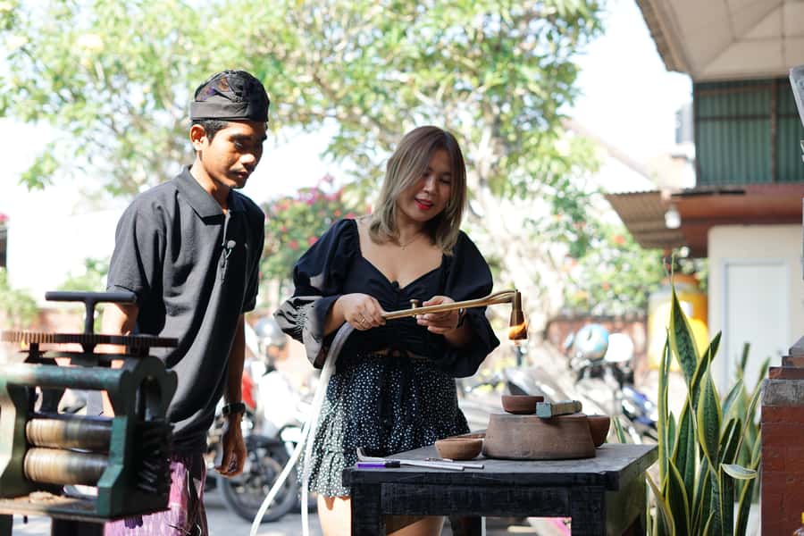 Celuk Bali Silver Class - Make Your Own Silver Jewelry - From silver beads to a workable piece