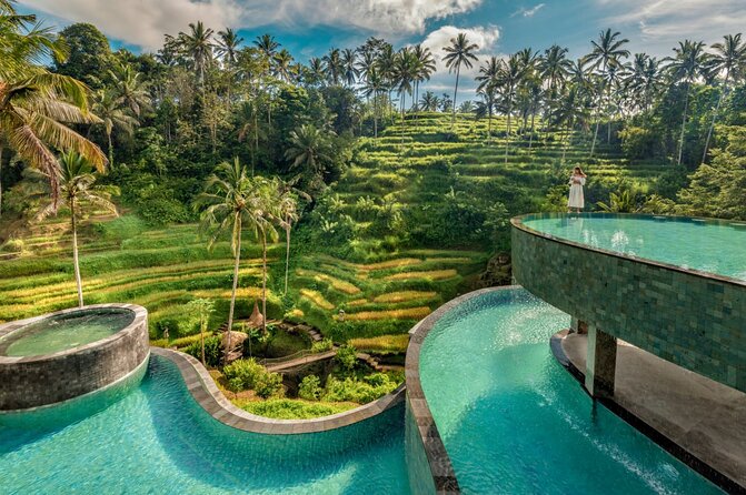 CRETYA Ubud infinity Pool + Hidden Water fall + Water Temple Tour - Gunung Kawi Sebatu Temple and the meaning of the water