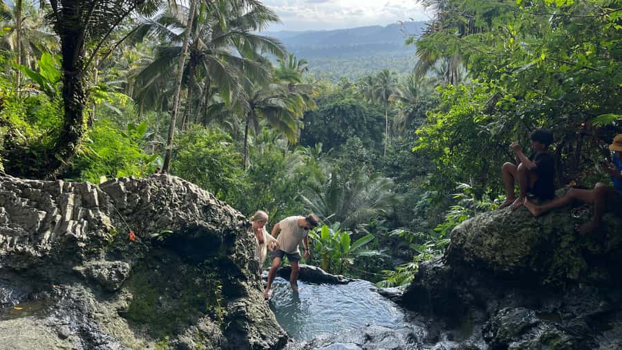 East Bali: Gembleng waterfall, Tenganan and Virgin beach - Gembleng Waterfall and its small jungle pool