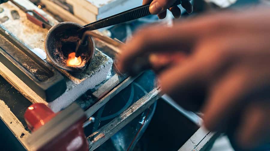 Forge Your Silver Story: Ubud Jewelry Making Class - Shaping silver with local instruction