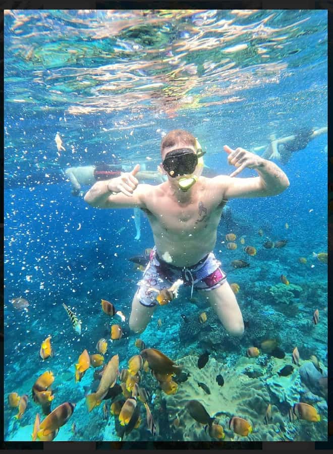 From Bali: Nusa Penida Full Day Private Snorkeling Tour - Gamat Bay is the quieter reef stop