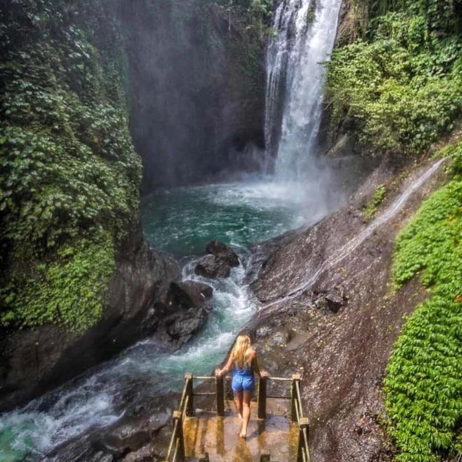 Jumping Sliding at Aling- Aling Waterfall and Handara Gate - What the two-hour waterfall visit feels like